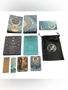 Lot Heir of Storms Fairyloot Signed Embroidery Kit Bookmarks Overlays